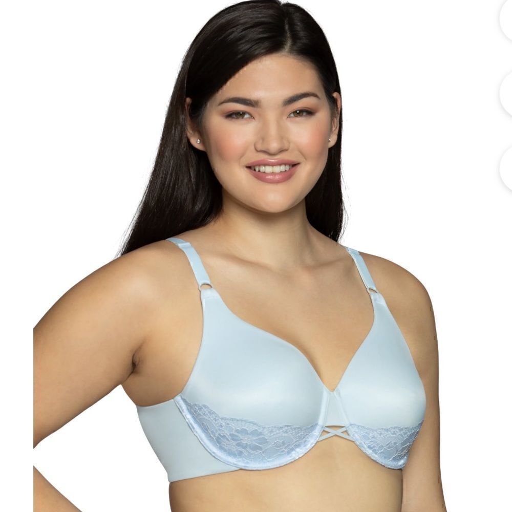 NWT- Vanity Fair- Radiant Collection Women’s Back Smoothing Underwire Bra, Blue